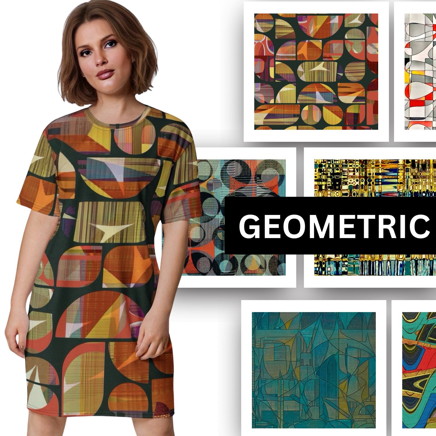 Retro Geometric Abstract